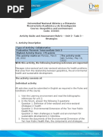 Activities Guide and Evaluation Rubric - Unit 2 - Task 3 - Strategies