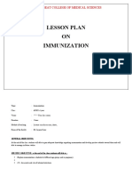 Lesson Plan On Immunization