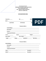 Registration Form 2nd Sem