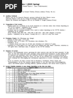 Syllabus - Physics 1