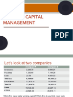 Working Capital Management