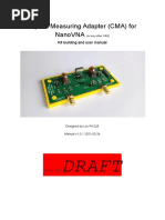 Crystal Measuring Adapter (CMA) For NanoVNA - Manual v1.0.1