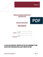 Dental Therapist Learning Outcomes Form (3746) Newwwwww