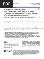 A Pharmacist Check of Patients Infection-Related