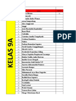 Data Nilai Kelas 9