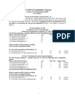 Scheme of B.com Vocational Course (Tax Procedure & Practices) - B