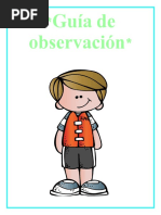 Guía de Observación para Preescolar