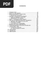 9.1.1 ROYAL HOUSE OF TUDOR - .p24 10. CONCLUSIONS ... p25 11. REFERENCES - .p26 12. BIBIOGRAPHY ..p27