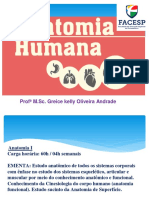 Introdução A Anatomia Humana. Aula 1 e 2