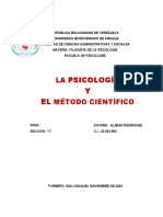 La Psicología y El Método Científico