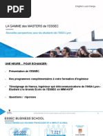 Essec - Masters PPT Présentation Complète Insa Lyon