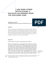 Grimson, Alejandro (2006) Cultures Are More Hybrid Than Identifications: A Dialogue On Borders From The Southern Cone