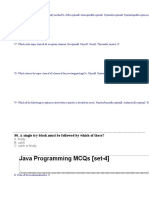 Java Programming Solved MCQs (Set-4)