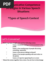 4-Types of Speech Context