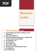 Parts of Business Letter