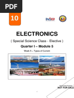 FINAL. Electronics (SSCE - Grade 10) - Q1. Week 5. Module 5