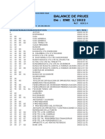 Balance de Prueba Subauxiliar A Diciembre 22