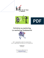 Initiation Au Marketing Le Marketing Fondamental: Gea de Tours 1 Semestre