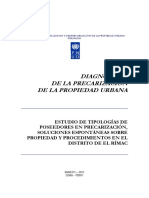 PNUD. Diagnóstico de La Precarización de La Propiedad Urbana