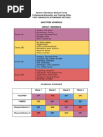 JUNE 2022 SCHEDULE For GROUP 2