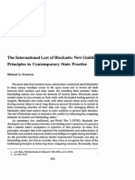 The International Law of Blockade - New Guiding Principles in Contemporary State Practice