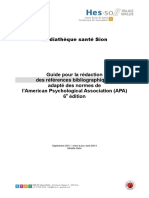 Guide Apa References Bibliographiques Mediatheque Sante Sion