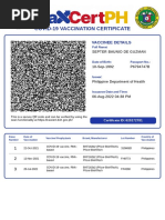 Vaccination Certificate