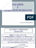 Valores y Der. Humanos