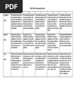 Autobiography Rubric