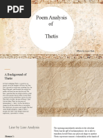 Poem Analysis of Thetis