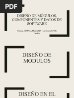 Diseño de Modulo, Componentes y Datos de