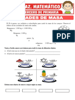 Unidades de Masa para Tercero de Primaria