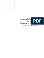 Research Methods in Applied Behavior Analysis Issues and Advances (Richard W. Malott (Auth.), Alan Poling Etc.)