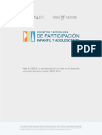 La Participación de Los Niños en El Desarrollo Sostenible