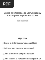 Diseño de Estrategias de Comunicación y Branding de Campañas Electorales - Roberto Trad