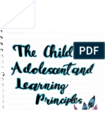 The Child Adolescent and Learning Principles