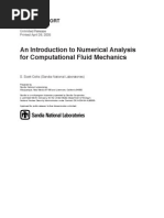 An Introduction To Numerical Analysisfor Computational Fluid Mechanics