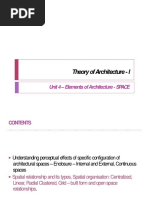 Theory of Architecture - Spatial Organization Prelims