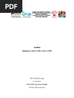 Análisis de Los Sistemas CAD, CAM, CAE y CIM