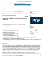 Curriculum Analysis of Ethics in Engineering - A Case Study