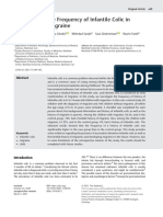 Investigating The Frequency of Infantile Colic in Children With Migraine