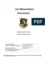 Asset Management Procedures