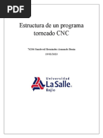 Estructura de Un Programa Torneado CNC