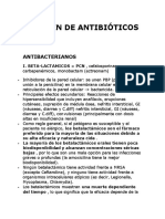 3.1 Resumen de Antibioticos