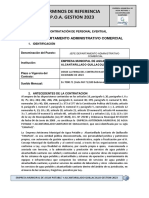 Terminos de Referencia para Contraloria