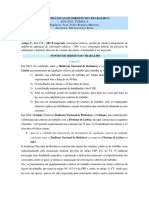 Direito Do Trabalho I - Aulas Práticas