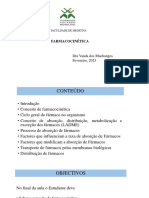 FARMACOCINÉTICA 023-Absorcao e Distribuicao de Farmacos