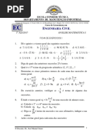 A. Matematica 1 Ficha de Exercício de Analise Matematica I - UP - Eng. Civil