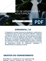 Uc3 - Processo de Assimilação e Aculturação