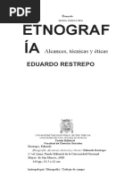 01etnografia, Alcances, Tecnicas y Eticas. Restrepo